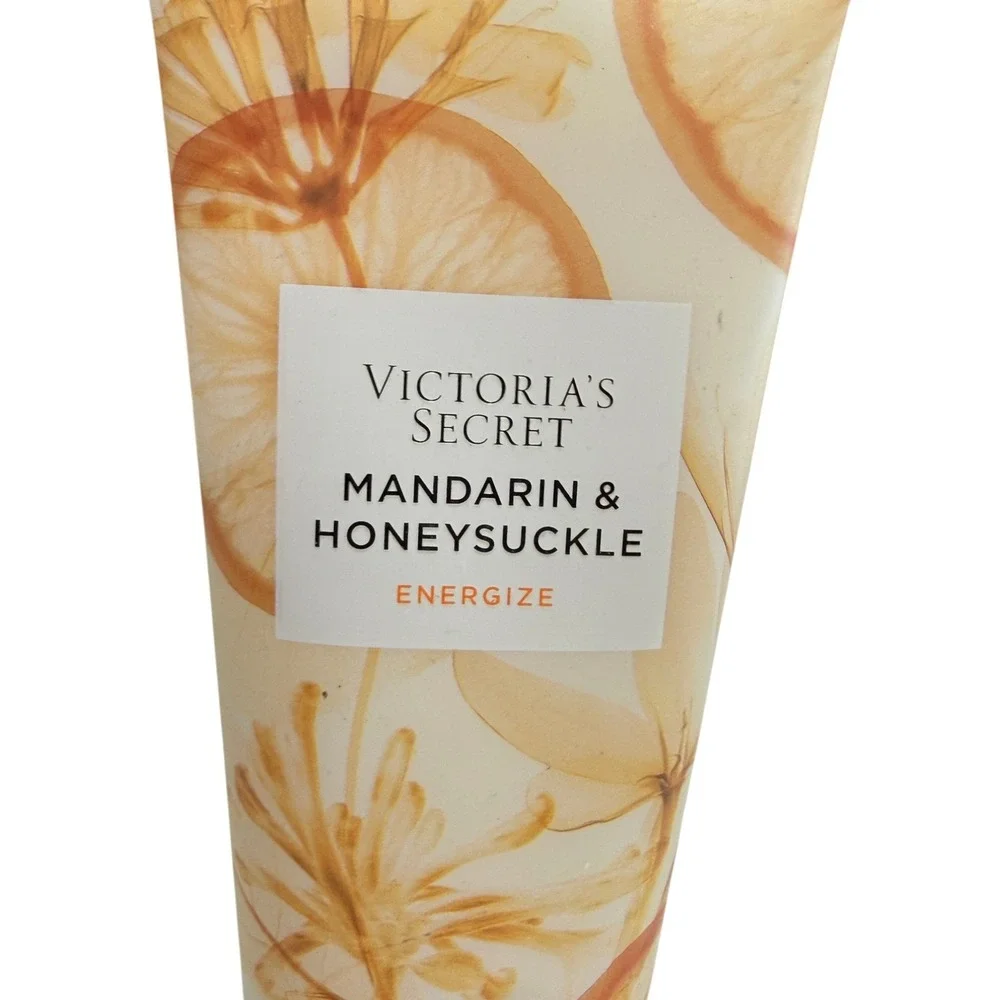 Victoria's Secret Body Lotion Women 8oz Orange New Mandarin Honeysuckle Energize